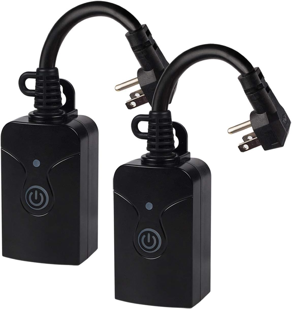 Outdoor Smart WiFi Plug, HBN Heavy Duty Wi-Fi Timer with One Grounded Outlet, Wireless Remote Control by App Compatible with Alexa and Google Home Assistant 2.4 GHz Network only, ETL Listed (2 Pack) - Image 2