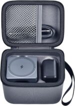 PAIYULE Case Compatible with Anker 3-in-1 Cube MagSafe Charger 15W Max Fast Charging Stand, Power Station Storage Holder for USB-C Cable (Box Only) (Gray) - Image 2