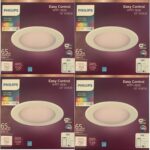 PHILIPS Color and Tunable White 5/6 in. LED 65W Equivalent Dimmable Smart Wi-Fi Wiz Connected Recessed Downlight Kit (4-Pack) - Image 2