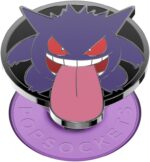 POPSOCKETS Phone Grip with Expanding Kickstand, Pokemon - Enamel Glow in The Dark Gengar Night Shade - Image 2