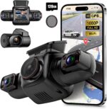 PRUVEEO 360 Degree View 4 Channel Dash Cam Front and Rear Inside Left Right, Dash Camera for Cars with CPL, Built-in GPS WiFi Night Vision, 24/7 Recording Parking Mode Monitor, Free 128G Card - Image 2