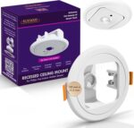 Philips Hue Compatible Flush Ceiling Mount - Removable Plate for Battery Change - Easy DIY Installation - Perfect for Hallways & Entrances - Discreet Finish - Works with Hue Motion Sensor V1 & V2 - Image 2