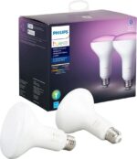 Philips Hue White & Color Ambiance BR30 LED Smart Bulbs, Bluetooth & Zigbee Compatible (Hue Hub Optional), Works with Alexa & Google Assistant, Old Version, 2 Bulbs - Image 2