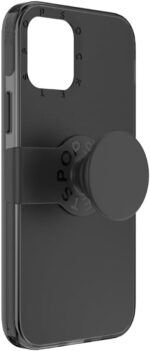 PopSockets iPhone 12/12 Pro Case with Repositionable Slide Grip and Compatible with MagSafe - Black - Image 2