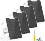 Premium Solar Panel for Google Nest Camera, 5W Camera Solar Panel Power for Google Nest Cam Outdoor & Indoor (Battery Version), Special Made for Google Nest Cam, IP65 Waterproof, w/ 13ft Cable, 4 Pack - Image 2