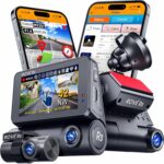 ROVE R3 Dash Cam Front and Rear with Cabin, 3” IPS Touch Screen, 3 Channel Dash Cam 1440P+1080P+1080P Car Camera with IR Night Vision, 5G WiFi, GPS, Supercapacitor, Supports up to 512GB Max - Image 2
