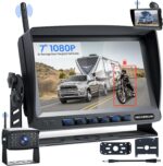 RV Backup Camera, Vehicle Backup Camera with AI Detection, 1080P Backup Cameras, 7'' Waterproof Wireless Backup Camera with DVR Recording & Night Vision for Car, Van, SUV, Truck, Trailer - Image 2