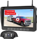 RV Backup Camera Wireless for Furrion System:7" HD 1080P Video Recording Split Screen Rear View Camera, 170°Wide Angle with IR Night Vision Back up Camera for RVs Campers and Trailers Foxpark - Image 2