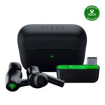 Razer Hammerhead HyperSpeed Wireless Multi-Platform Gaming Earbuds for Xbox Series X|S, Xbox One, PC, Mobile: ANC - Noise Cancelling Mic - Bluetooth 5.2 - RGB Chroma - 30 Hr Battery - Image 2
