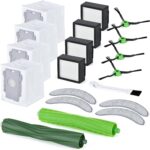 Replacement Parts Kit for iRobot Roomba Combo 10 Max,Combo j9+,Combo j7+/Plus Robot Vacuum Cleaner-2 Rubber Brushe+4 Side Brushe+6 HEPA Filter+4 Mop Pad+4 Dust Bag+1 Clean Tool - Image 2
