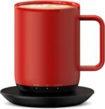 S3 Plus Temperature Control Smart Mug, Self-Heating Coffee Mug with Real-Time Temperature LED Display (Red) - Image 2