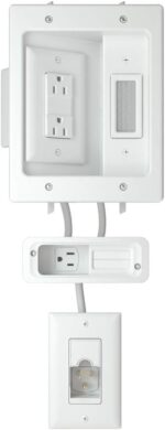SANUS Ultimate in-Wall Cable Management Kit for Mounted TV & Soundbar - Includes Soundbar & TV Wire Management - Conceals Power, HDMI, Optical, and Low-Voltage Wires Behind Wall Model: WSIWPSB1 - Image 2