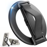 SUPERONE 2025 Upgrade for MagSafe Phone Grip with Finger Strap, Removable MagSafe Ring Holder with Kickstand Finger Loop, MagSafe Accessories for iPhone 16/15/14/13/12 Series, Black - Image 2