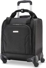 Samsonite Underseat Carry-On Spinner With USB Port, Jet Black, One Size - Image 2