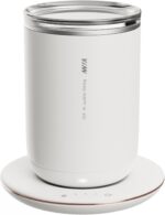 Self Heating Coffee Mug,10oz Heated Mug with Warmer,Smart Temperature Control from 100-149℉,Keep Beverages Warm & Self Stirring,White - Image 2
