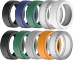 Silicone Ring Protector Compatible with Oura Ring Gen 3 and All Smart Rings, Elastic Smart Rings Cover for Men and Women (10PCS, M(9/10/11)) - Image 2