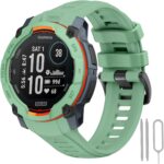 Silicone Watch Bands for Garmin Instinct 3 45mm, Soft Silicone Strap Sport Wristband Replacement Strap for Garmin Instinct 3 45mm - Image 2