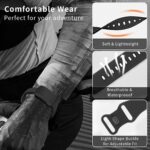 Silicone Watch Bands for WHOOP Watch 4.0, Sports Wristband Straps Compatible with the Whoop 3.0 - Easy to Use and Adjustable, Waterproof and Sweatproof - Image 2