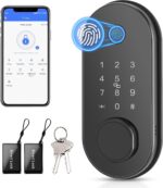 Smart Door Lock Fingerprint Keyless Entry Door Lock APP Control Deadbolt Auto Lock Electronic Keypad Deadbolt Lock for Front Door Home Use Apartment - Image 2