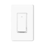Smart Light Switch, Single Pole 2.4Ghz Wi-Fi, Work with Alexa and Google Assistant for Voice Control, Smart Life/Tuya APP Remote Control, No Hub Required, Need Neutral Wire, 10A, ETL & FCC - Image 2