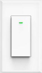Smart Switch, WiFi Smart Light Switch Compatible with Amazon Alexa and Google Home, Neutral Wire Needed, with Remote Control, Timing Schedule, No hub Required MK36 (1Pack) - Image 2