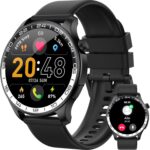 Smart Watch, 40mm AMOLED Touchscreen Smartwatch for Men Women (Answer/Make Call), Fitness Tracker with 110+ Sport Modes, IP68 Waterproof/Spo2/Pedometer/Sleep Monitor, Activity Tracker for Android iOS - Image 2