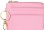 Sodsay Card Case Slim Front Pocket Wallet for Women Credit Card Holder with Keychain - Image 2
