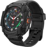 Spigen Rugged Armor Pro Designed for Samsung Galaxy Watch Ultra 47mm Case with Band Protective TPU Cover with Strap (2024) - Matte Black - Image 2