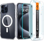 Spigen Ultra Hybrid MagFit Pack Designed for iPhone 15 Pro Max Case (2023) [Military-Grade Protection] Compatible with MagSafe - White - Image 2