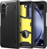 Spigen for Galaxy Z Fold 5 Case, Slim Armor Pro (2023) [Hinge Protection] - Black - Image 2