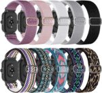 Sunnyson 10 Pack Elastic Bands - Compatible with Amazfit GTS/GTR Series & Bip Models - Soft Stretchy Nylon Loop Wristband - Image 2