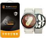 Supershieldz (3 Pack) Designed for Samsung Galaxy Watch 7, 6, 5, 4 (40mm) / Watch FE (40mm) Tempered Glass Screen Protector, Anti Scratch, Bubble Free - Image 2