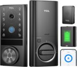 TCL D1 Max Security Video Smart Lock, 3-in-1 2K Camera, Doorbell & Fingerprint Keyless Entry Door Lock, WiFi Smart Door Lock with App Remote Control, PIR Motion Detection, Easy Installation - Image 2