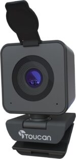 TOUCAN 1080P Webcam with Microphone, Noise-Canceling Mic, 90°FOV Computer Camera, Privacy Cover, Plug and Play USB Webcam for PC, Skype, Zoom, FaceTime, Laptop/MacBook/Tablet - Image 2