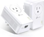 TP-Link AV1000 Powerline Ethernet Adapter Kit (TL-PA7017P KIT) - Passthrough, Noise Filtering, Gigabit Port, Plug Pair & Play, Network Adapter - Image 2