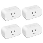 TREATLIFE 4 Pack Smart Plugs That Work with Alexa and Google Home, 7 Day Heavy Duty Programmable Timer, 1800W 15A WiFi Smart Outlet, Child Lock, Vacation Mode, Reliable WiFi Connection - Image 2