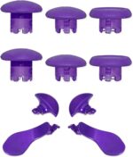 Thumbsticks Paddles Trigger Buttons Replacement for PS5 Edge Controller - Thumb Sticks Back Buttons Accessories for PS5 Edge Controller (10IN1-Purple) - Image 2