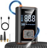 Tire Inflator Portable Air Compressor 150PSI Cordless Air Pump for Car, Motorcycle, Bicycle Tires, Balls, Auto Air Compressor with Digital Pressure Gauge, Emergency LED Light - Image 2