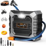Tire Inflator Portable Air Compressor DC 12V Air Compressor Portable with Digital Pressure Gauge Air Pump for Car Tires - Car Accessories Bike, Ball, Motor - Image 2