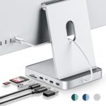 USB C Hub for iMac 24 inch 2021/2023/2024, Minisopuru iMac Hub Support M.2 NVMe SSD, iMac Accessories for iMac M1/M3/M4, iMac Adapter with USB A/C 10Gbps, SD/TF, M.2 SSD (Not Included), Silver - Image 2