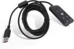 USB to 3.5mm Jack Audio Sound Card Adapter for Kingston Cloud II, Gaming Headset 7.1 Channel USB Sound Card for PS5, for Series X S - Image 2