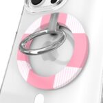 VELVET CAVIAR Compatible with MagSafe Phone Grip - Magnetic Ring Holder with Adjustable Stand - Removable MagSafe Accessories for iPhone 16, 15, 14, 13, 12 (Pink Checkered) - Image 2