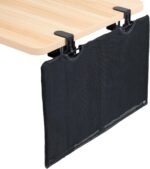 VIVO 24 Inch Clamp-on Privacy and Cable Management Organizer Sleeve, Wire Hider Kit Panel System, Desk Skirt, Black, DESK-SKIRT-24P - Image 2