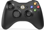 W&O Wireless Controller Compatible with Xbox 360 2.4GHZ Gamepad Joystick Wireless Controller Compatible with Xbox 360 and PC Windows 7,8,10,11 with Receiver (Black) - Image 2