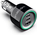 WOTOBEUS 175W USB C Car Charger Adapter with Dynamic LED Display: PD 3.0 100W & PPS 45W QC5 - Super Fast Charging for iPhone 16 15 MacBook iPad Pro Air Galaxy S25/S24/S23 Ultra Pixel Type-C Laptops - Image 2