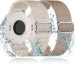 Water-Resistant Elastic Nylon Strap Compatible with Garmin Vivoactive 5/Vivoactive 3/6 Watch Bands, 2 Pack 20mm Quick Release Breathable Wristband for Venu/Venu Sq/Forerunner 55/165/245/645 - Image 2