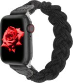 Wearlizer Stretchy Braided Band Compatible with Apple Watch Bands Women 38mm 40mm 41mm 42mm 44mm 45mm 46mm 49mm Slim Elastic Solo Loop Strap Woven for iWatch Series 10 9 8 Ultra SE 7 6 5 4 3 2 1 - Image 2