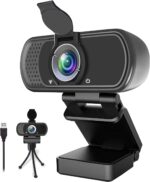 Webcam HD 1080p ,Live Streaming Web Camera with Stereo Microphone, PC Desktop or Laptop USB Webcam with 110 Degree View Angle, HD Webcam for Video Calling, Recording, Conferencing, Streaming, Gaming - Image 2