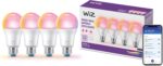 WiZ Connected 60W A19 LED Smart Light Bulbs - Connects to Your Wi-Fi - E26 Smart Bulb - Control with Voice or App + Activate with Motion - Matter Compatible - 4 Pack - Image 2
