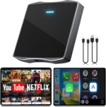 Wireless CarPlay Adapter, 2025 Upgrade Support Netflix/YouTube/TF Card Plug & Play Dongle with Apple Car Play Wireless Adapter Android Auto - Image 2